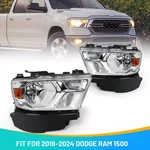 Pair Chrome Halogen Headlights For 2019-2024 Dodge Ram 1500 Headlamp Left Right. Fixed Price $209.90.