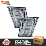 Pair 04-17 Volvo Vnl Full Cree Led Fog Lights Chrome With Sae Dot. Fixed Price $178.59.