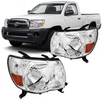 For 2005-2011 Toyota Tacoma Chrome Housing Amber Corner Headlight Headlamps. Fixed Price $86.99.