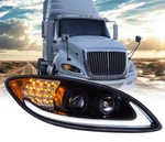 For International Prostar 2008-2018 Headlight Black Housing Led Bar Right. Fixed Price $268.99.