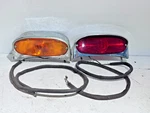 Pair Of Vintage 1950S Chevy Truck Dual Sided Guide FU-56 Lights Amber & Red. Fixed Price $133.46.