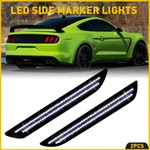 2PCS Smoked White Led Rear Bumper Side Marker Lights 2015-2022 Ford Mustang. Fixed Price $21.84.