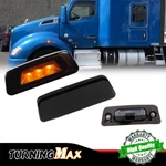 Smoked Chrome Amber Side Marker Lights For Kenworth T680 T700 T880 Peterbilt 567. Fixed Price $24.99.