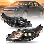 For 2013-2015 Toyota Avalon Headlights Black Headlamps Halogen Left+right. Fixed Price $172.99.