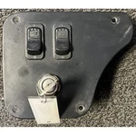 Peterbilt Dash Panel Bezel W/ Switches & Key P/n: 17-05002M001-001 (tag# 9106). Fixed Price $89.99.