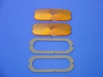 1954 Chevrolet Bel Air 210 150 Parking Light Lens & Gasket-gm APPROVED-AMBER-4PC. Fixed Price $23.99.