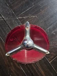 Vintage Oem 1957 Oldsmobile Tail Light Lens Guide R3-57. With Chrome Bullet.. Fixed Price $23.00.