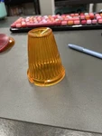 Amber Cut Off Top Torpedo Lens Sae 88. Fixed Price $5.00.