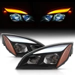 For 2018-2025 Freightliner Cascadia Full Led Black Housing Headlights Headlamp. Fixed Price $262.28.