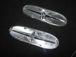 1958 Pontiac Parking Light Lenses New -by- Trimparts. Fits All Cars. Fixed Price $38.00.