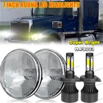 For Freightliner Century Class 7INCH Round Led Headlights Hi/lo Beam Pair. Fixed Price $59.99.