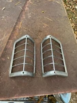 1974 Ford Torino Grand Front Park Corner Light Bezel Chrome Trim Set. Fixed Price $35.00.