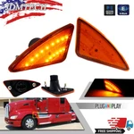 Full Led Amber Side Marker Lights Set For 2008-2021 Kenworth T660 T170 T270 T370. Fixed Price $21.99.