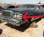 Ford Ltd : 1975, 1976, 1977, 1978, Left Corner / Side Marker Signal Light Lens. Fixed Price $89.00.