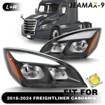 For Freightliner Cascadia 2018-2025 Full Led Black Headlights Headlamps Pair L+r. Fixed Price $268.99.