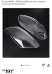 Left & Right Headlamp Headlight Lens Replacement Cover For Bmw Z4 E85 2003-2008. Fixed Price $50.00.