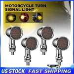 Chrome 12V Motorcycle Turn Signal Lamp Led Bullet Blinker Indicator Lights Amber. Fixed Price $35.99.