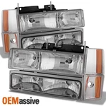 Fit 88-93 Chevy/gmc Suburban Silverado Sierra Yukon Blazer Headlights + Bumper. Fixed Price $65.99.