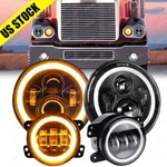 7" Led Headlamp Headlights & 4'' Fog For Freightliner Coronado 2001-2016. Fixed Price $64.05.