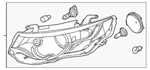 Genuine Land-rover Headlamp Assembly LR137238. Fixed Price $988.19.