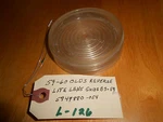 1959 60 Olds Reverse Light Lens, Guide B3-59 # 5949880-054. Fixed Price $23.99.