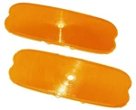 1954 Chevrolet Belair 150 210 Wagon Park Light Lenses Amber # 54C-13208-A*. Fixed Price $11.00.
