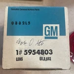 1958 Chevy 1961-1967 Corvette Stop Tail Lamp Lens Gm 5954803 Nos. Fixed Price $35.00.