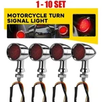 4-40X Chrome Led Turn Signal Red Light Blinker M10 Front Rear -lens Replaceable. Fixed Price $298.68.