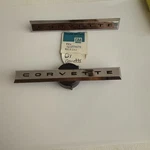 1961 Corvette Nos Genuine Gm 3779671 Trim Plate Front Fender Emblem. Fixed Price $20.00.