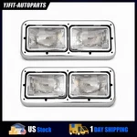 Pair Headlights Assembly Lh + Side For Kenworth T600 T800 Peterbilt 378 379. Fixed Price $138.11.