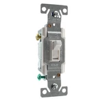 Eaton Cooper C1303-7LTW-L Lighted Toggle Switch, 3-WAY, 15A, 120V, White. Fixed Price $6.50.