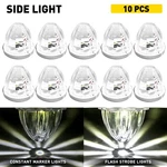 White Watermelon Light Steady Strobe Led For Kenworth Peterbilt Freightliner. Fixed Price $80.74.