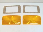 New 1959-1964 Ford Truck F-100 F-250 F-350 Amber Parking Light Lenses & Gaskets. Fixed Price $22.75.