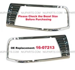 Peterbilt 377 Headlamp Bezel Chrome 16-07213 Driver Side And Passenger. Fixed Price $12.00.