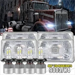 Brightest 4PCS 4X6" Led Headlights H4656 For Kenworth T400 T600A T800 W900 A+. Fixed Price $99.42.