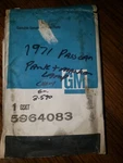 Nos Gm 5964083 Park And Side Marker Lamp Lens Gasket For 71 Chevy Passenger Car. Fixed Price $20.00.