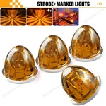 4X Amber Watermelon Light Steady+strobe Led For Kenworth Peterbilt Freightliner. Fixed Price $38.89.