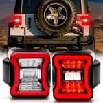 Led Tail Lights Fit For 2007-2018 Jeep Wrangler Jku, Tunnel Shaped Design,.... Fixed Price $158.17.