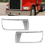 For Peterbilt 377 Turck Headlamp Headlight Bezel Chrome Lh And Rh Side #16-07213. Fixed Price $115.00.