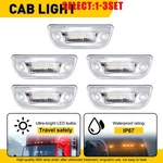 Clear Amber Led Cab Roof Marker Lights For Kenworth T680 Peterbilt 579 5-15X. Fixed Price $8.99.