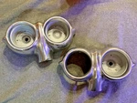 1958 Chevrolet Bel Air/biscayne/impala Marker Light Bezels #3751048 3751047 Set. Fixed Price $90.00.