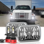 Newest For Gmc C4500 C5500 C6500 C7500 C8500 Topkick 7X6" Led Headlights Hi/lo. Fixed Price $79.99.
