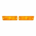 New Pair Of Amber Parking Light Lens Trim Parts Fits 1965 Chevy Ii A3045. Fixed Price $96.29.