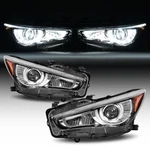Pair Chrome Led Projector Headlights Headlamp W/o Afs For Infiniti Q50 2018-2022. Fixed Price $237.30.
