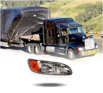Headlamp Assembly Passenger Rs Headlight Fits Peterbilt 330 Replaces 16-09190R. Fixed Price $134.99.
