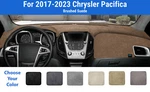 Dashboard Mat Cover For 2017-2023 Chrysler Pacifica (brushed Suede). Fixed Price $78.95.