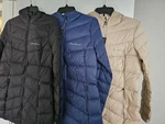 Eddie Bauer Hooded Coat Down Packable Puffer Mid Length Light Weight Women's. Fixed Price $57.99.