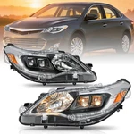 For 2013-2015 Toyota Avalon Headlights Chrome Headlamps Halogen Left+right Pair. Fixed Price $169.69.
