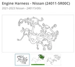 Nissan Engine Harness (24011-5R00C) Versa Kicks New 2021-2023. Fixed Price $899.95.