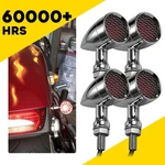 M10 Chrome Led Turn Signal Indicator Blinker Red Light 4PCS - Lens Replaceable. Fixed Price $36.09.